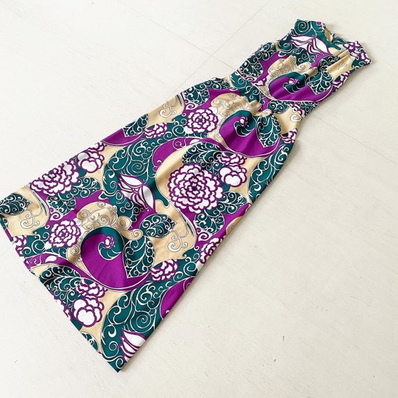 Mod 60s Psychedelic Chic Maxi Dress