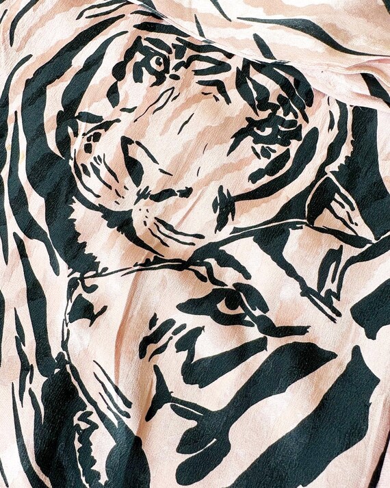 Gorgeous Tiger Print Hip-Tie Dress - image 4