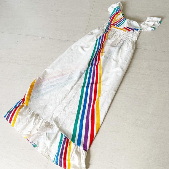Pretty Rainbow Striped 2-In-1 Maxi Dress - image 1