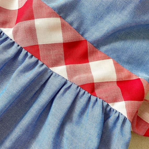 Pretty Gingham Pocket Maxi Prairie Dress - image 6