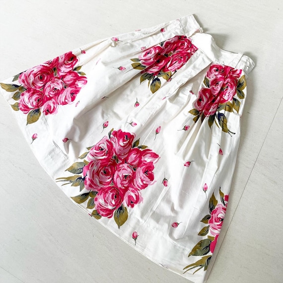 Pretty Rose Print Skirt - image 1