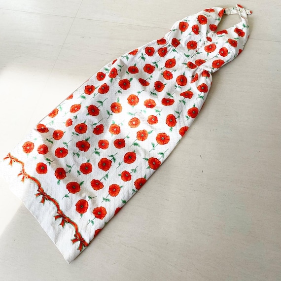 Incredible Poppy Flower Maxi Halter - image 1