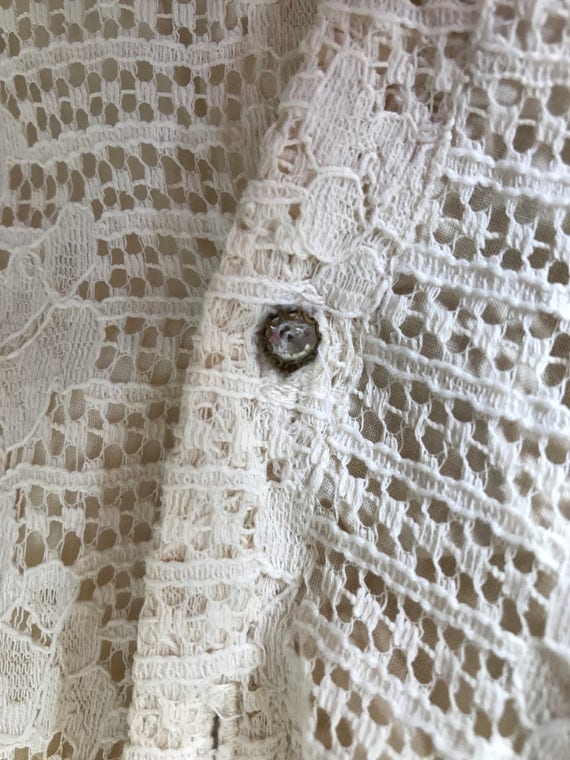 Stunning 1950s Jonathan Logan Lace Shirtdress XS/S - image 3