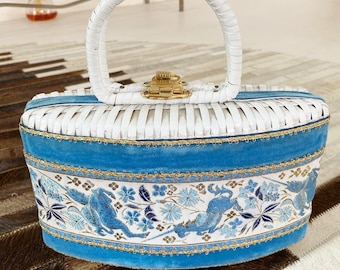 Crazy Rare Unicorn Wicker Purse