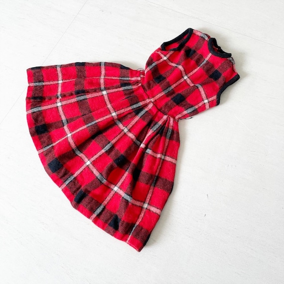 Pretty Woollen Plaid Dress - image 1