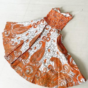 Stunning Orange Swirls Fred Perlberg Sundress image 7