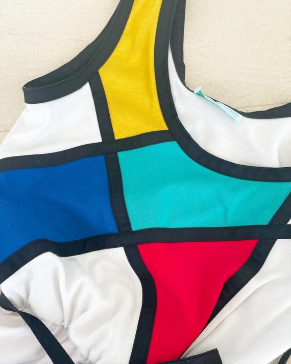Mondrian Inspired Color Blocked Sundress - image 2