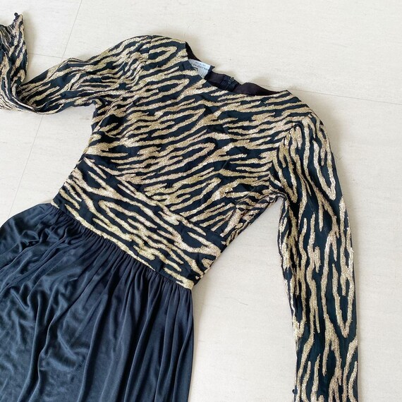 Sexy Gold Black Zebra Striped Dress - Etsy