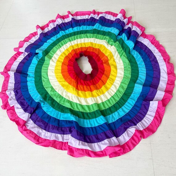 Super Full Circle Rainbow Skirt - image 3