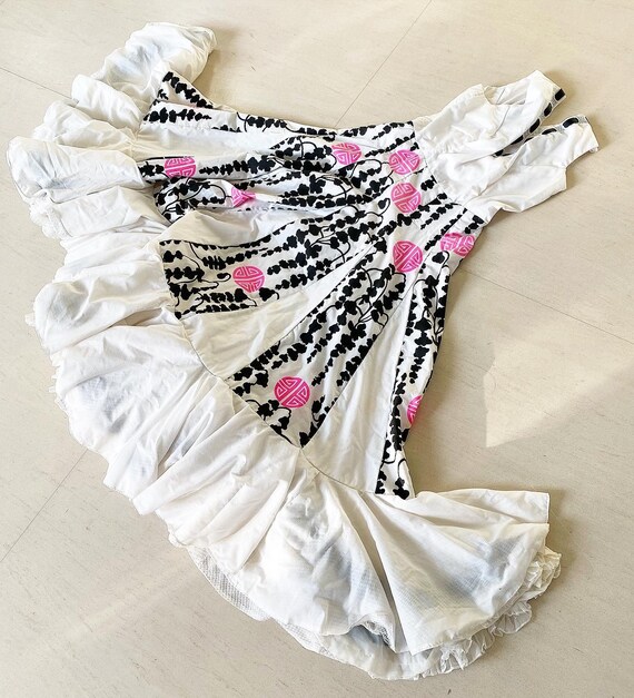 Glorious Asian Motif Flamenco Dress