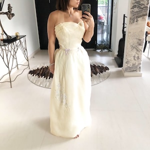 Beautiful Elegant Column Bubble Wedding Dress