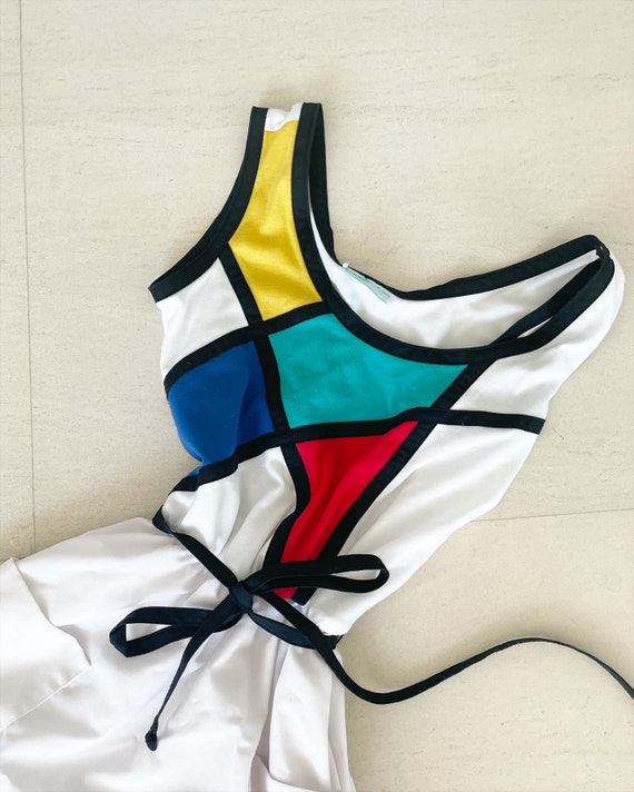 Mondrian Inspired Color Blocked Sundress - image 3