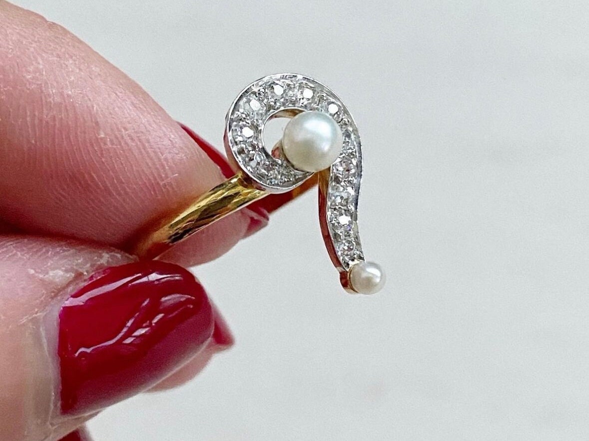 Incredibly Rare Antique Question Mark Ring - Etsy