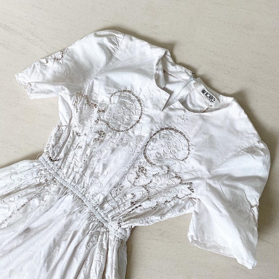 Gorgeous Embroidered Cotton With Cut Work Dress