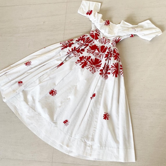 Breathtaking Floral Cotton Pique Dress