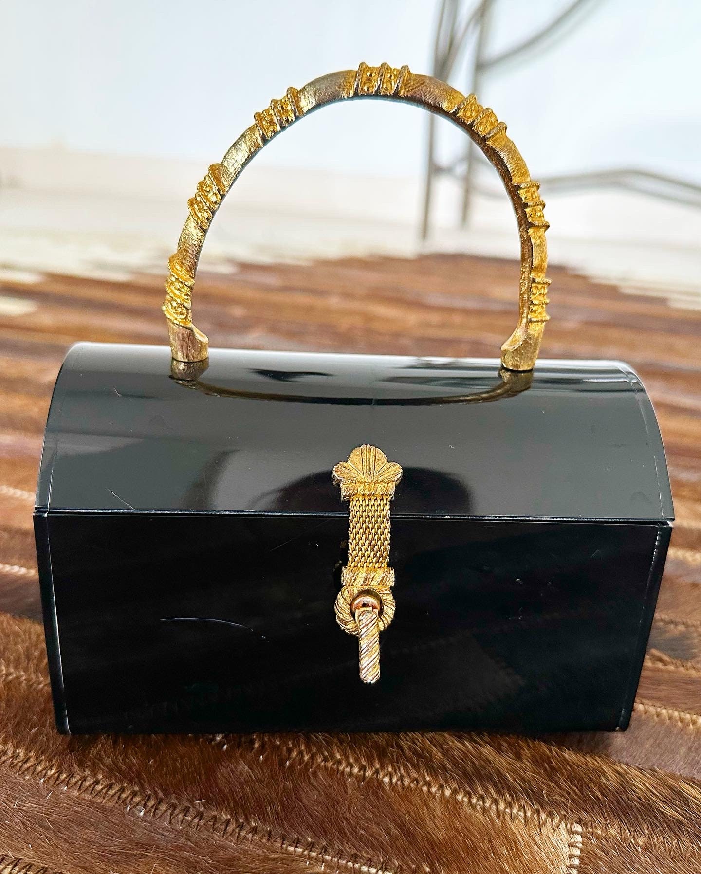 Vintage Stylecraft Pearl Swirl Lucite Box Bag – Recess