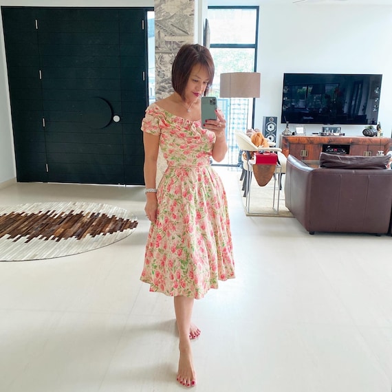 Stunning Ceil Chapman Floral Silk Sundress
