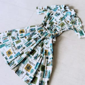Lovely 50s Shakespearean Print Serbin Dress