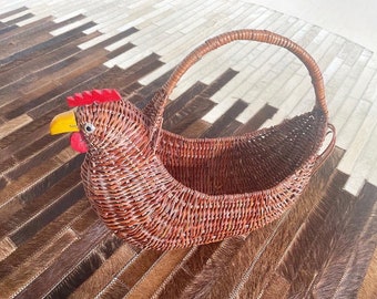 Adorable Rooster Wicker Purse