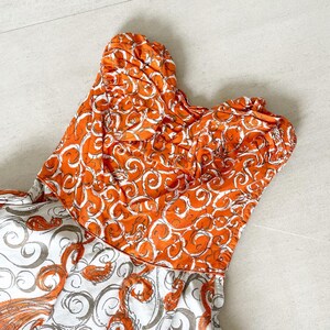 Stunning Orange Swirls Fred Perlberg Sundress image 2