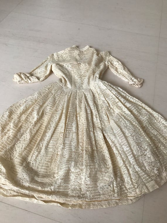 Stunning 1950s Jonathan Logan Lace Shirtdress XS/S - image 4