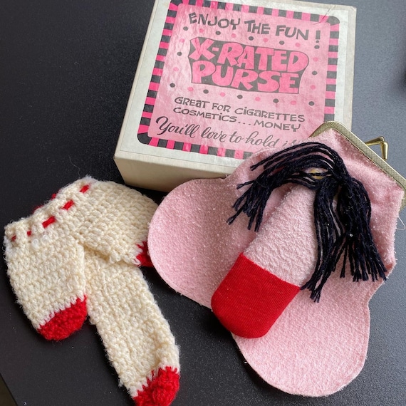 Rare 1960s Phallic Purse Novelty Set