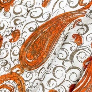 Stunning Orange Swirls Fred Perlberg Sundress image 6