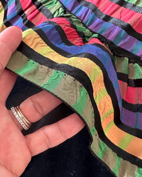 Beautiful Rainbow Striped 50s Dress - image 4