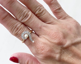 Anillo de signo de interrogación antiguo increíblemente raro