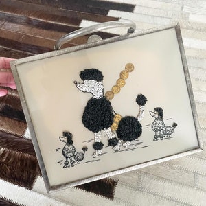 Adorable Poodle Mummy and Babies Purse