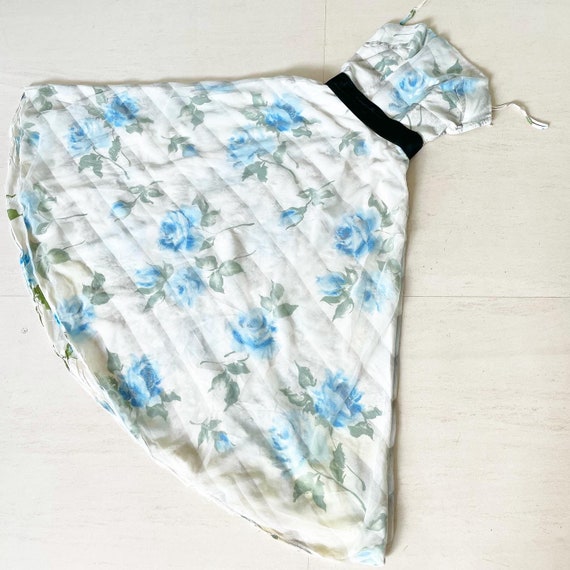 Pretty Blue Rose Fred Perlberg Dress