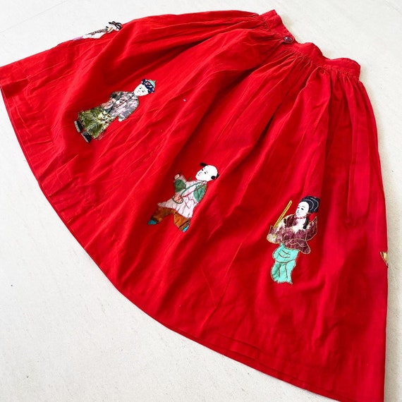 Stunning Chinese Applique Skirt