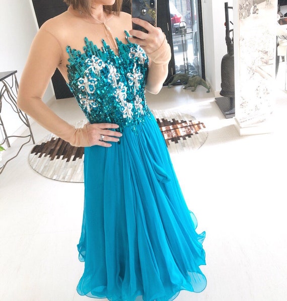 sachin and babi light blue dress Azazie A-Line One-Shoulder Floor-Length Stretch Satin Bridesmaid Dresses main image 1