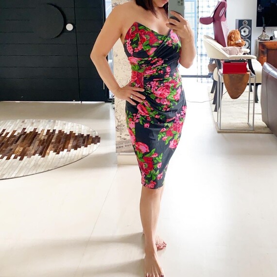 Sexy Floral Betsey Johnson Punk Label Dress