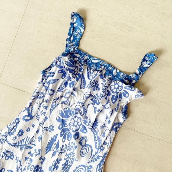 Pretty 40s Floral Maxi Dress - image 2