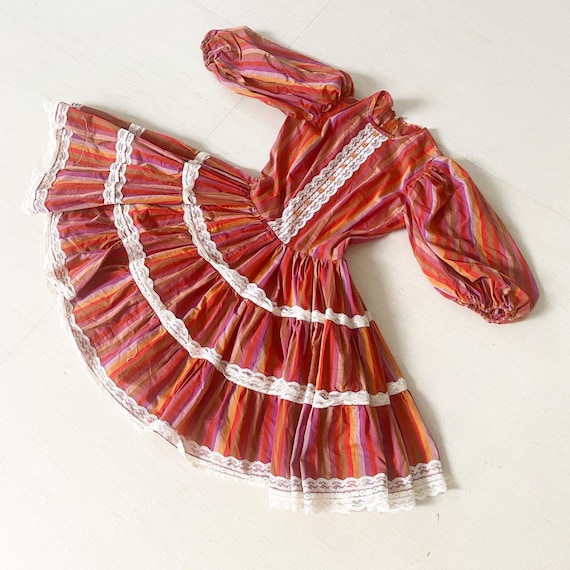 Pretty Full Circle Dress with Balloon Sleeves