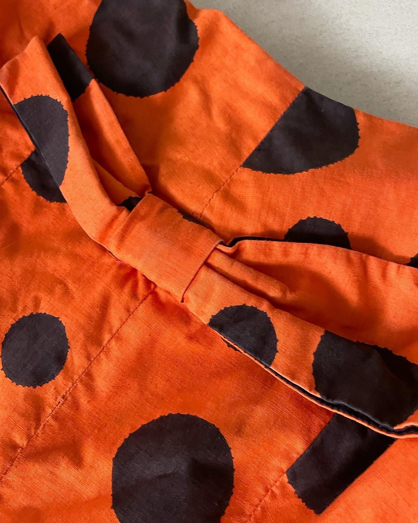 orange and black polka dot dress Maeve by Anthropologie Orange & Black Polka Dot Sleeveless Dress Size 4***