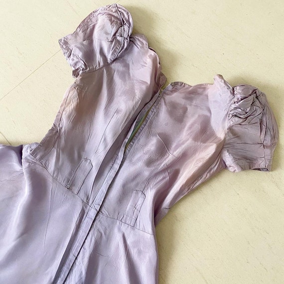 Pretty Pale Lilac 40s Full Circle Dress with Flor… - image 8