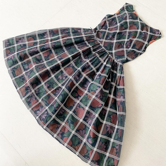 Pretty Floral Chiffon Overlay Sundress