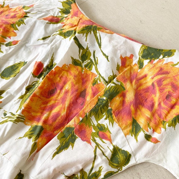 Pretty Orange Roses Sundress - image 3