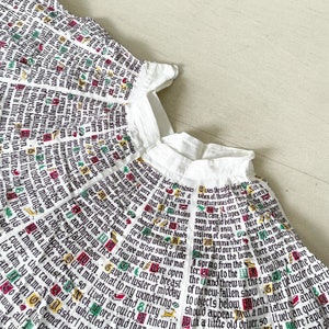 Incroyable jupe de cercle complet à imprimé de nouveauté de Noël des années 50 image 2