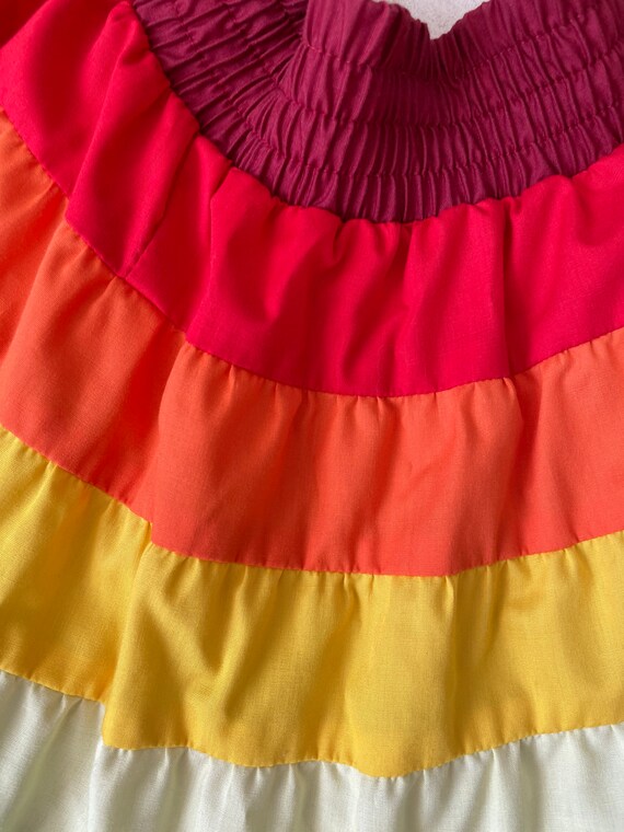 Super Full Circle Rainbow Skirt - image 5