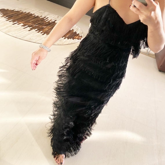 Vavavoom Fringed Gown