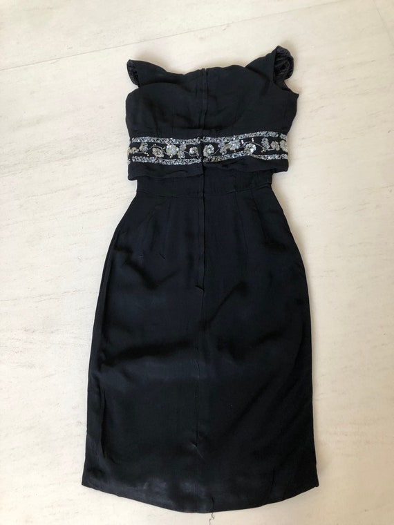 Glamazon 1950s Little Black Wiggle Dress - image 7