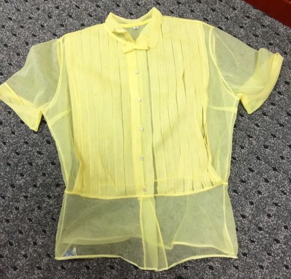 Vintage semi sheer top