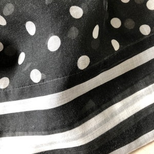 Stunning Polka Dot Stripe Black and White Dress image 6