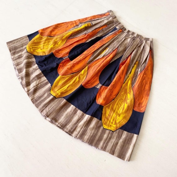 Wonderful Autumny Novelty Print Skirt