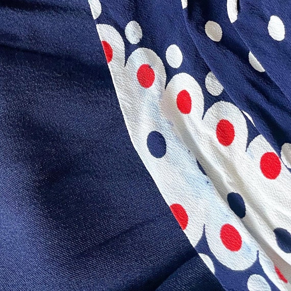 Glorious 40s Polka Dotted Full Circle Dress - image 7