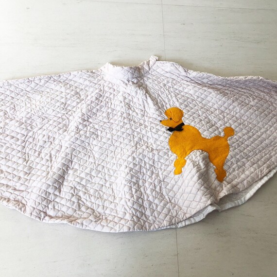 Cute Poodle Quilted Novelty Skirt