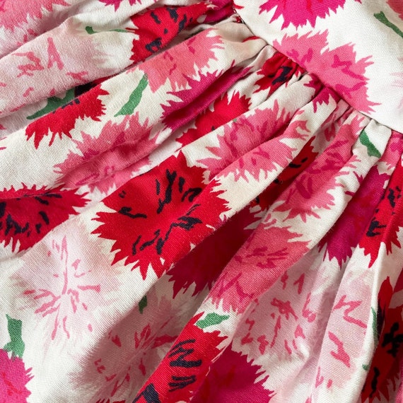 Beautiful 50s Carnation Print Sundress - image 6